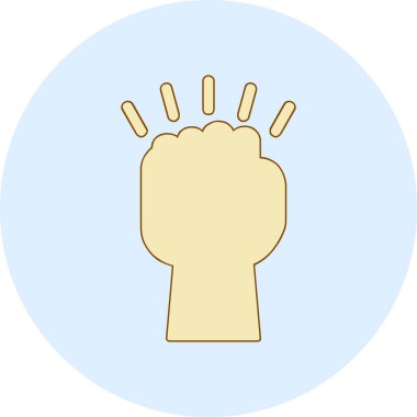 fist  icon, vector illustration simple design