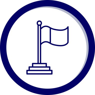 Bayrak. Web simgesi basit tasarım 