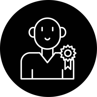 Büyükelçi simgesinin vektör illüstrasyonu 