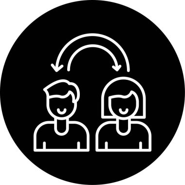 Empati web simgesi vektör çizimi