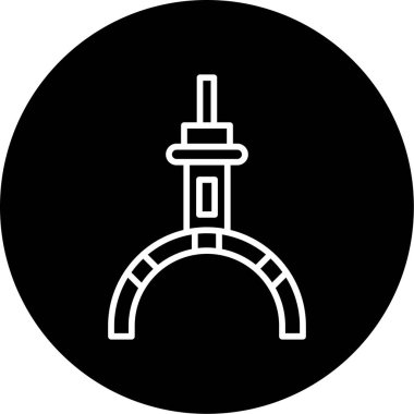 Pençe simgesi, basit vektör illüstrasyonu 