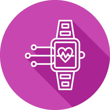 smartwatch simgesi, vektör illüstrasyonu 