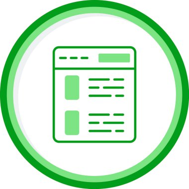 tarayıcı web simgesi, vektör illüstrasyonu