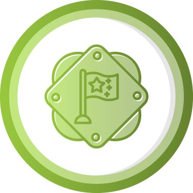 Çin bayrak simgesinin vektör illüstrasyonu