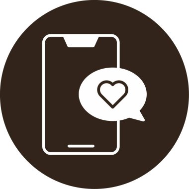 mobil sohbet simgesi, vektör illüstrasyon tasarımı