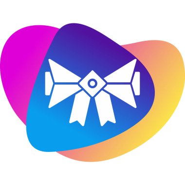 kurdele web simgesi vektör illüstrasyonu