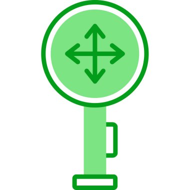 Modern Kesişme simgesinin vektör illüstrasyonu             