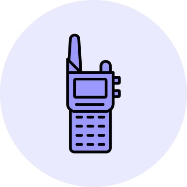 Walkie talkie simgesinin vektör çizimi