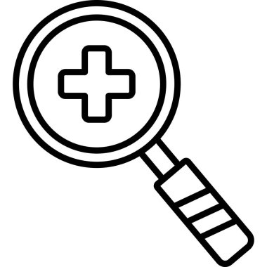 Büyüteç ve artı sembolle ikona yakınlaştır, vektör illüstrasyonuName