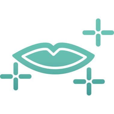 Kadın dudakları, makyaj vektörü illüstrasyonu 