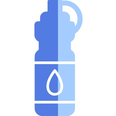 Su şişesi. Web simgesi basit illüstrasyon