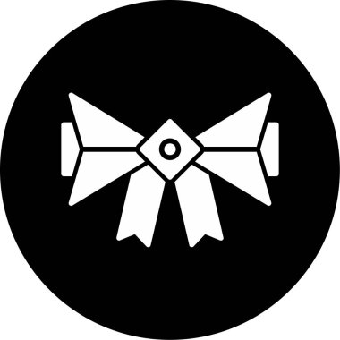 kurdele web simgesi vektör illüstrasyonu