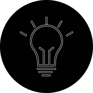 Fikir simgesinin vektör illüstrasyonu 