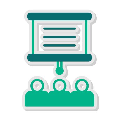 sunum simgesi, vektör illüstrasyonu 