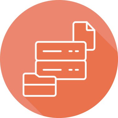 veritabanı sunucu simgesi, vektör illüstrasyon tasarımı 