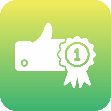 Birinci Ödül ikonu vektör illüstrasyonu