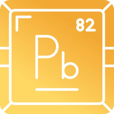 Web için Plumbum kimyasal element simgesi