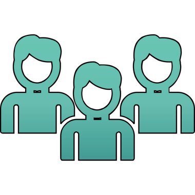 vector illustration of Group people icon 