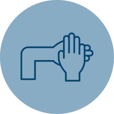 Kendini Sınırla Ağ simgesi basit illüstrasyon 