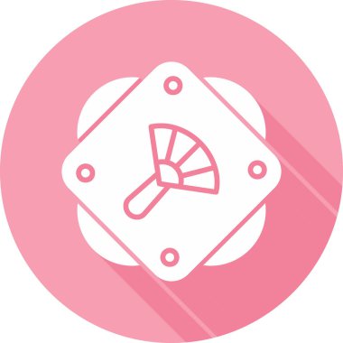 el fan simgesi, vektör illüstrasyonu   