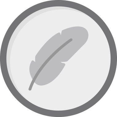 Tüysüz simge, vektör illüstrasyonu  