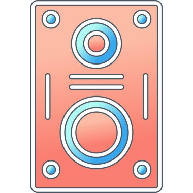 hoparlör basit vektör illüstrasyonu