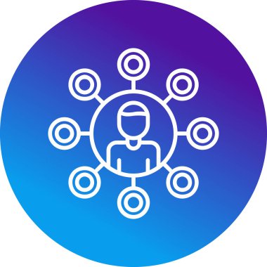 organizasyon yapı simgesi, vektör illüstrasyon basit tasarım