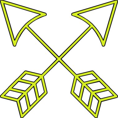 ok simgesinin vektör illüstrasyonu