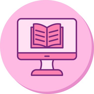 Özel ders. Web simgesi basit illüstrasyon