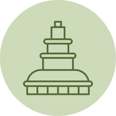 Çeşme. Web simgesi basit illüstrasyon