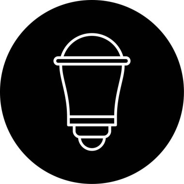 Enerji tasarrufu ampulü. Web simgesi basit illüstrasyon