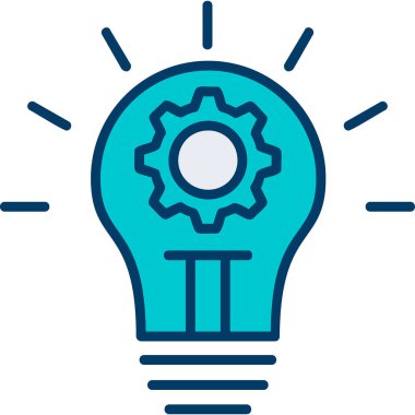 İnovasyon web simgesi basit illüstrasyon 