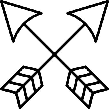 Oklar web simgesi, vektör illüstrasyonu              