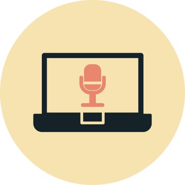 dizüstü bilgisayar simgesi, vektör illüstrasyonu basit tasarım