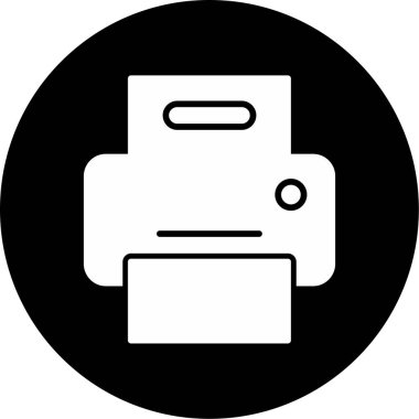 Yazıcı. Web simgesi basit illüstrasyon 