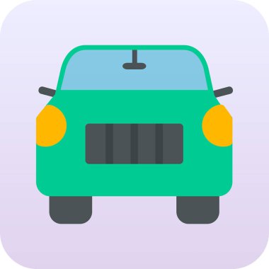 araba web simgesi basit illüstrasyon 