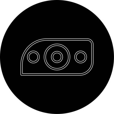 Modern araba aydınlatma simgesinin vektör illüstrasyonu                  