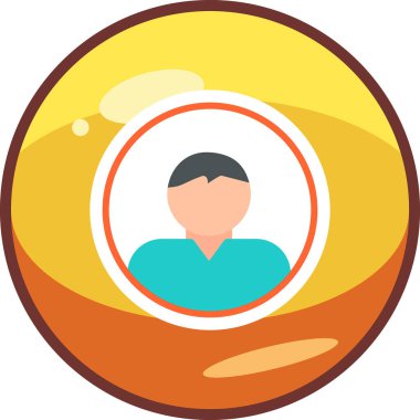 user icon, vector illustration simple design