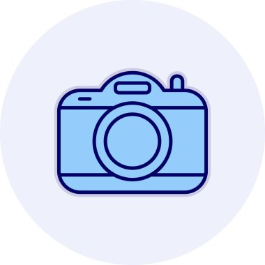 kamera simgesi, vektör illüstrasyonu basit tasarım