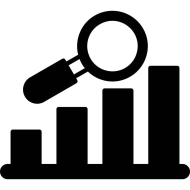 Veri analizi. Web simgesi basit illüstrasyon                  