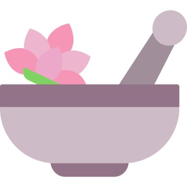 Havan ve tokmak simgeleri, web basit illüstrasyon