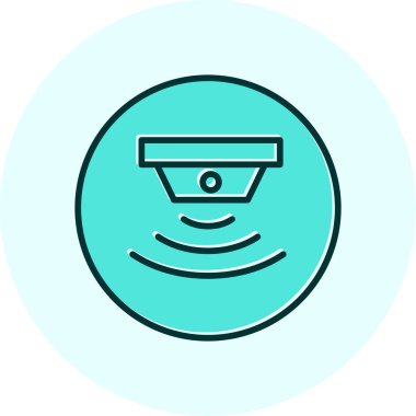 sensör simgesi, vektör illüstrasyonu basit tasarım