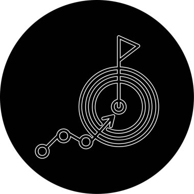 goal icon, vector illustration simple design