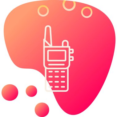 Walkie talkie simgesinin vektör çizimi