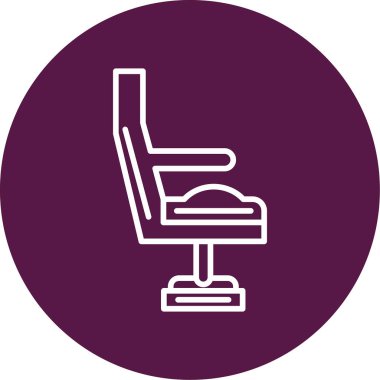 modada izole edilmiş arka planda koltuk simgesi 