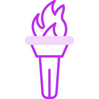 Meşalede yanan alev.