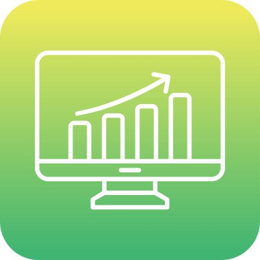 Veri analizi. Web simgesi basit illüstrasyon                  