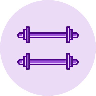 Ağırlıklandırılmış çubuk simgesi web basit illüstrasyon