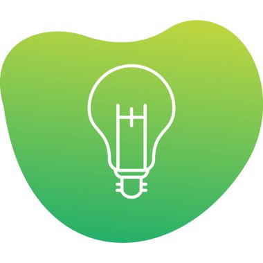 ampul simgesi vektör illüstrasyonu