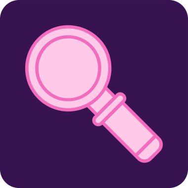 Büyütme cam simgesi, vektör illüstrasyonu 